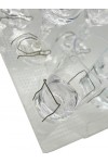 CLINK FREE FIXING SYSTEM TEKNE VE KARAVANLAR İÇİN TABAK ,BARDAK VE KADEH SABİTLEYİCİ DELİKLİ AKRİLİK PLEKSİ TEPSİ  -  22x33cm